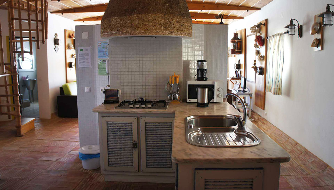 the boat villa's living room