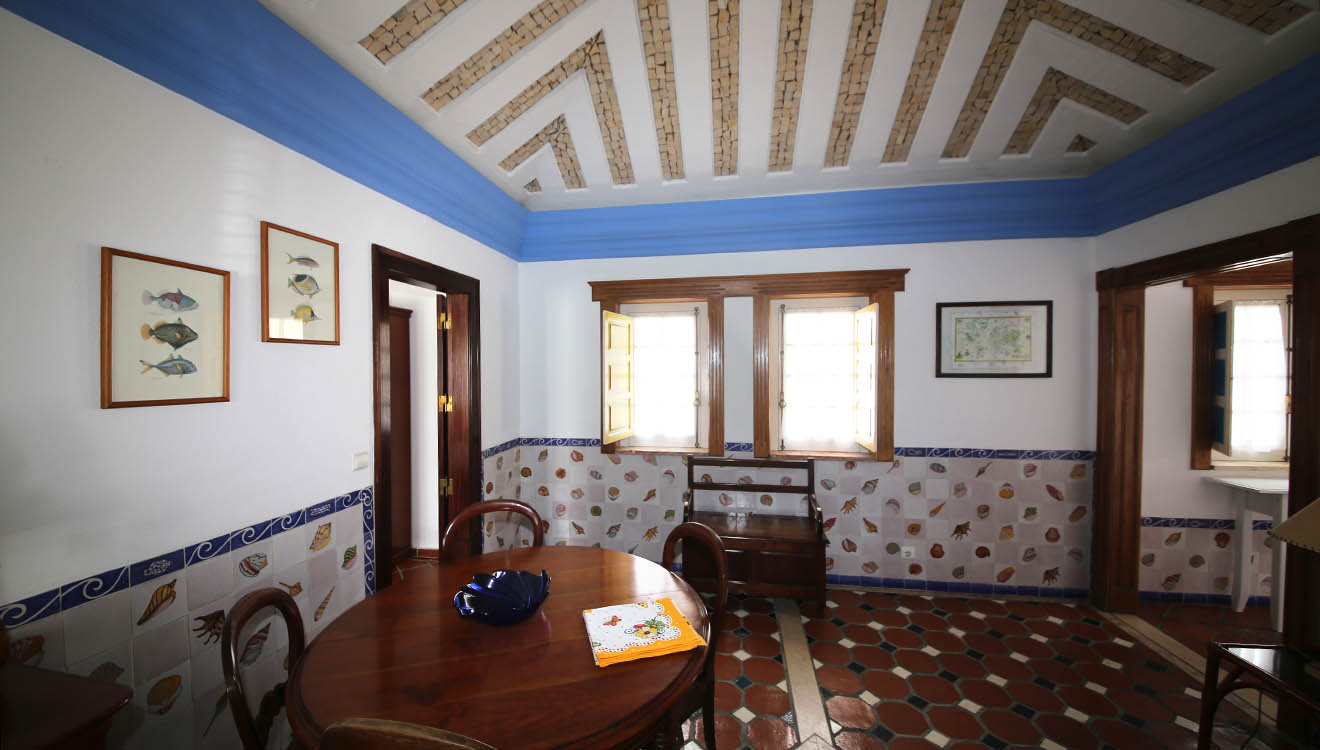 one of the courtyard villas - living room